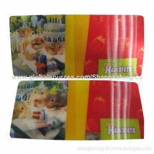 Custom Made 3D Lenticular/Hologram Stickers in Flip-flop Effect